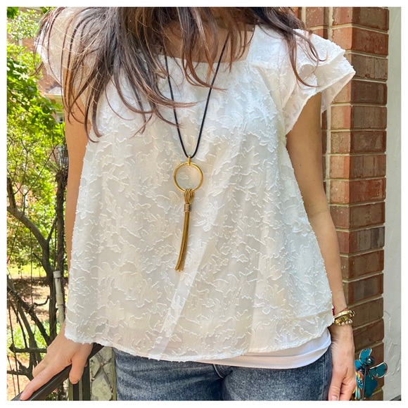 Paris Leather Chain Drop Necklace - Picture 7 of 7